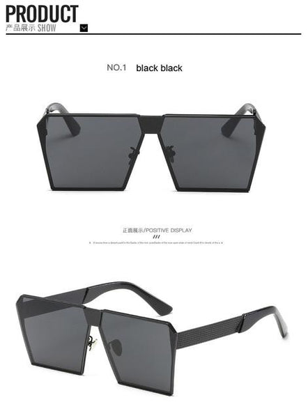 Square Flat lens Sun Glasses