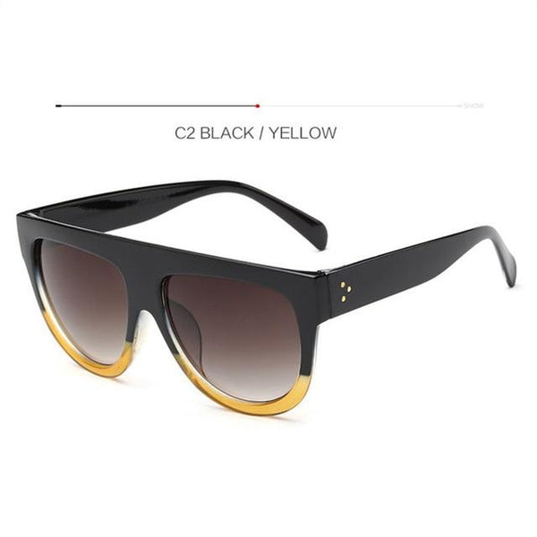 Electroplated Rivet Sun Glasses